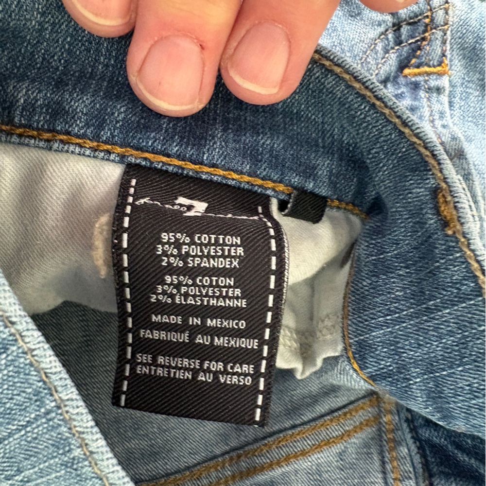 7 For All Mankind Light Blue Standard Jeans - Picture 3 of 8